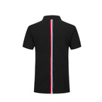 Color stripes behind Polo shirt