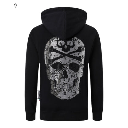 New Hoodie Back Skull