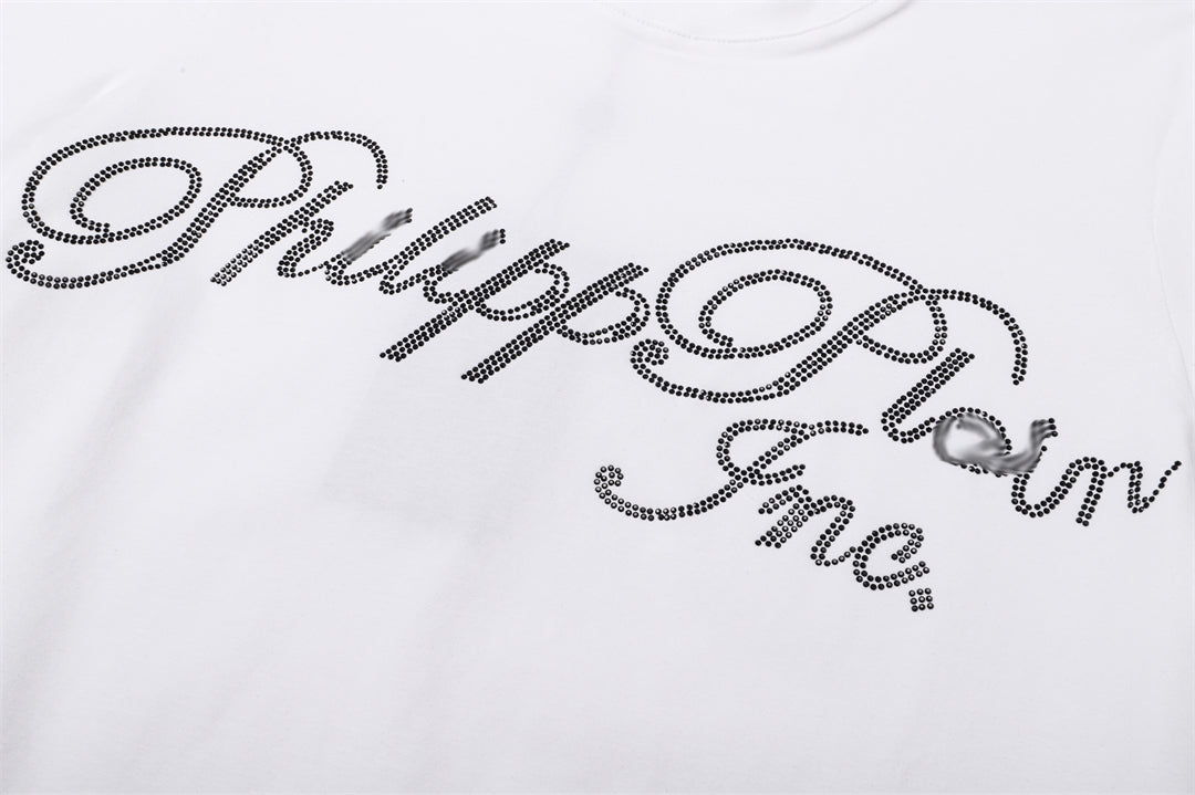New T-shirt Crystal Letter