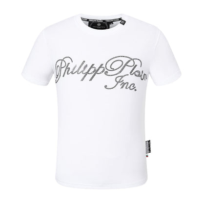 New T-shirt Crystal Letter