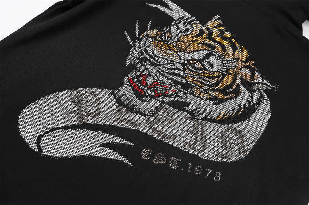 New Hoodie Back Tiger