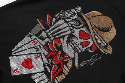 New Hoodie Back Skull