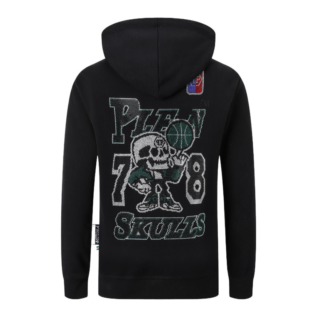 New Hoodie Back Skull