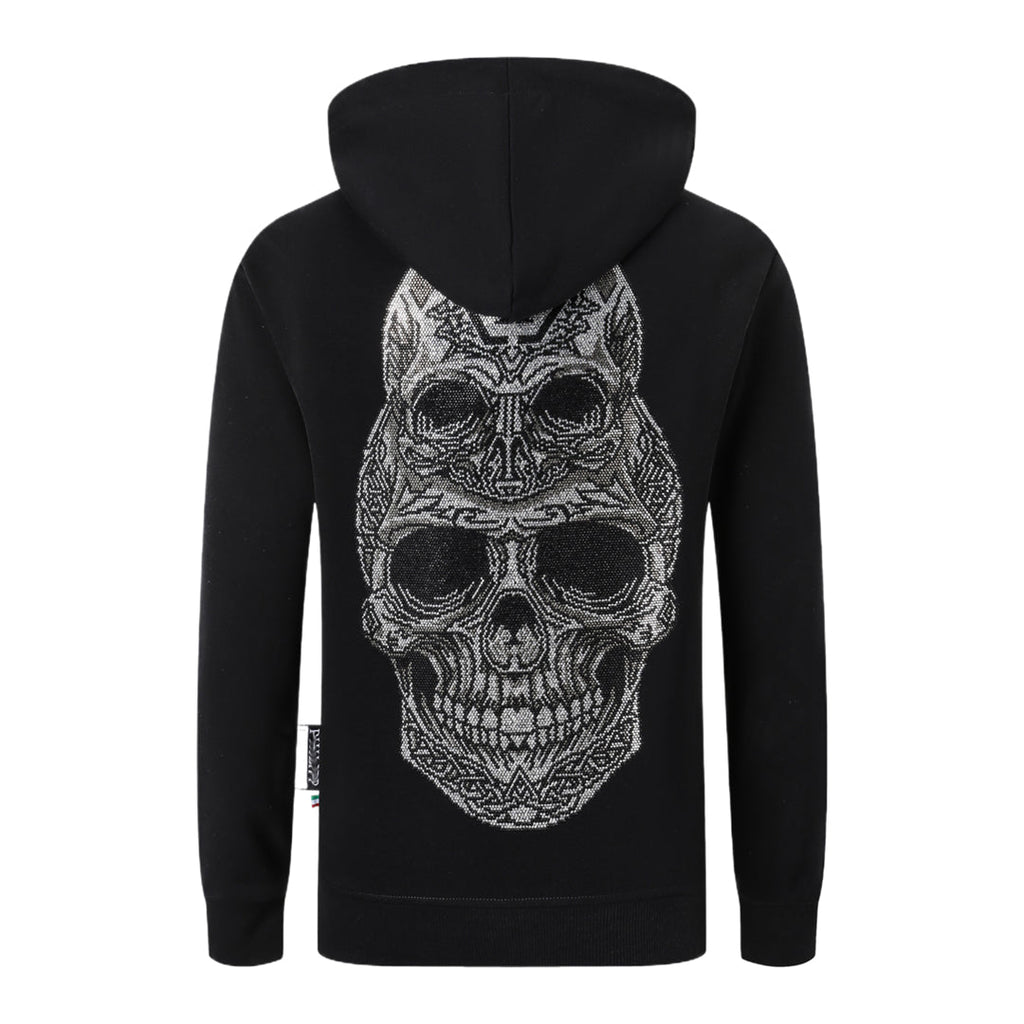 New Hoodie Back Skull