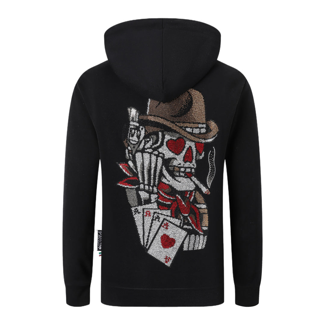 New Hoodie Back Skull