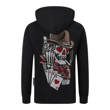 New Hoodie Back Skull
