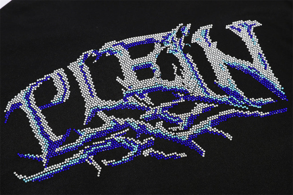 New Polo shirt Crystal Letter