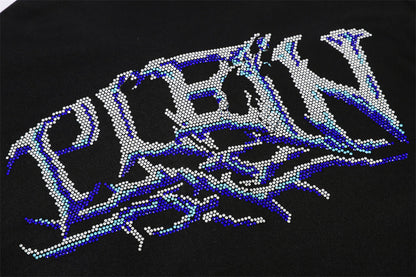 New Polo shirt Crystal Letter