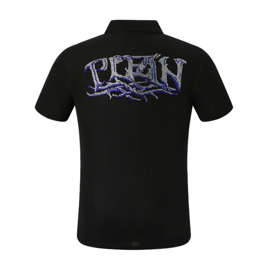 New Polo shirt Crystal Letter