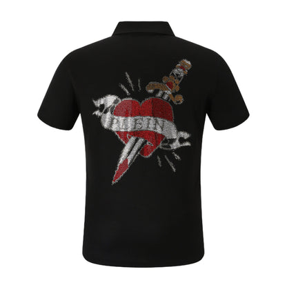New Polo shirt Crystal Heart