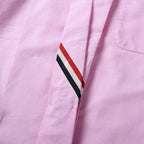 Women tie striped shirt
