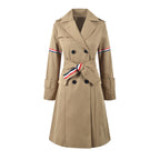 Women Mid-length Trench Coat