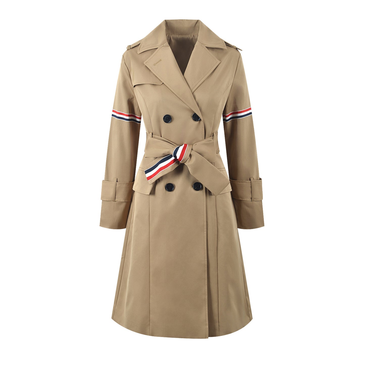 Women Mid-length Trench Coat
