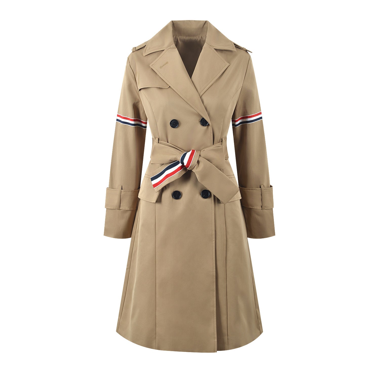 Women Mid-length Trench Coat