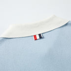 Women Blue polo shirt