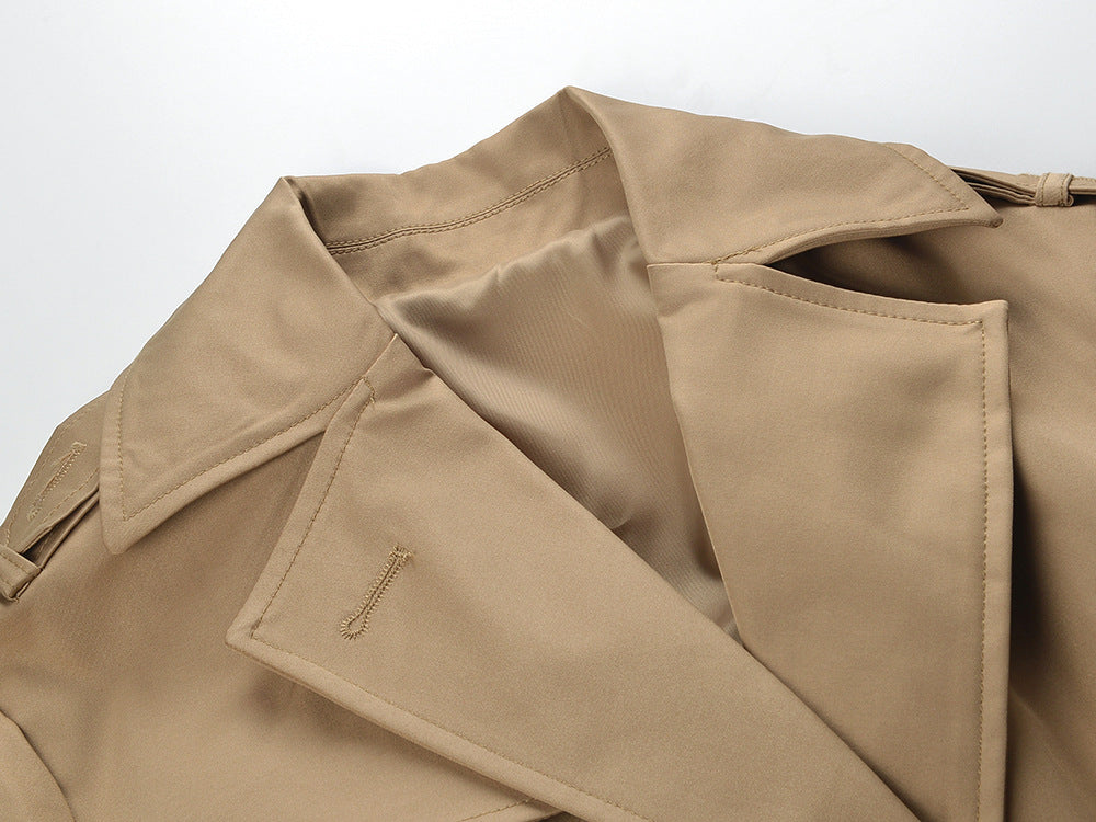 Women Mid-length Trench Coat