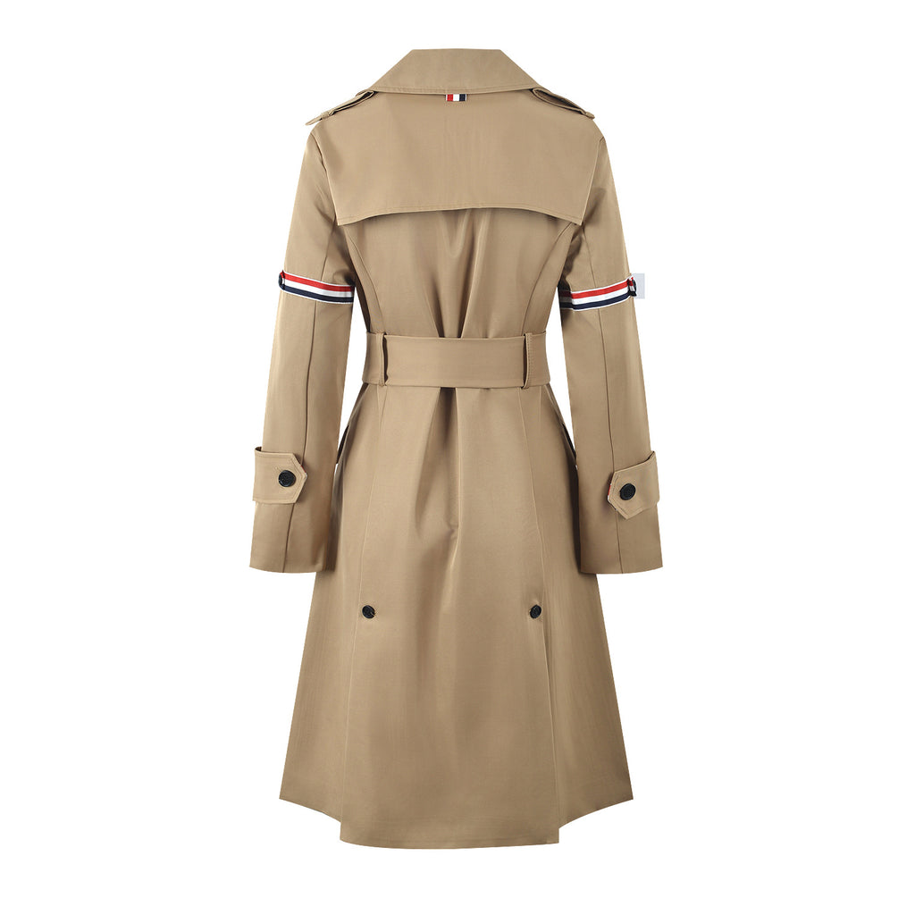 Women Mid-length Trench Coat