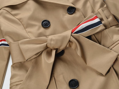 Women Mid-length Trench Coat