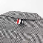 4 Bars plaid suits coat