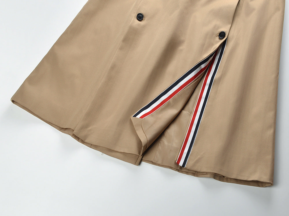 Women Mid-length Trench Coat