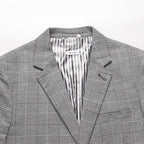 4 Bars plaid suits coat