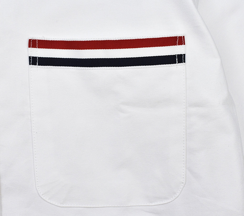 Pocket Color Strip Short shirt