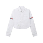 Women waist-baring shirt