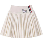 Puppy Embroidered Miniskirt