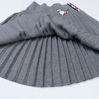 Puppy Embroidered Miniskirt