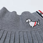 Puppy Embroidered Miniskirt