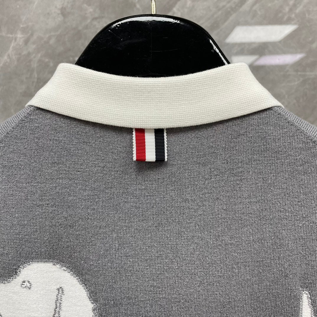4 Bars Puppy Wool Polo shirt