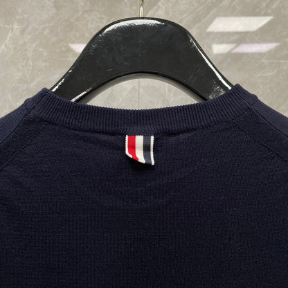 Double sleeve stripes Wool T-shirt