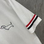Double sleeve stripes Puppy T-shirt