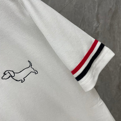 Double sleeve stripes Puppy T-shirt