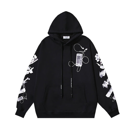 OFF Logo Print Hoodie