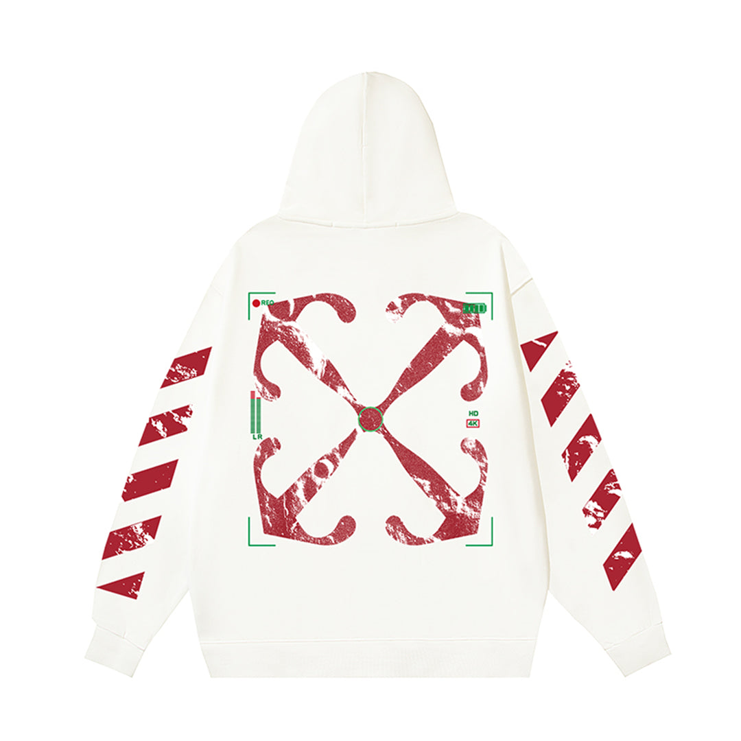 OFF Logo Print Hoodie