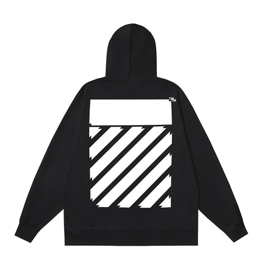 OFF Logo Print Hoodie Jacket