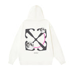 OFF Logo Print Hoodie