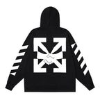OFF Logo Print Hoodie Jacket
