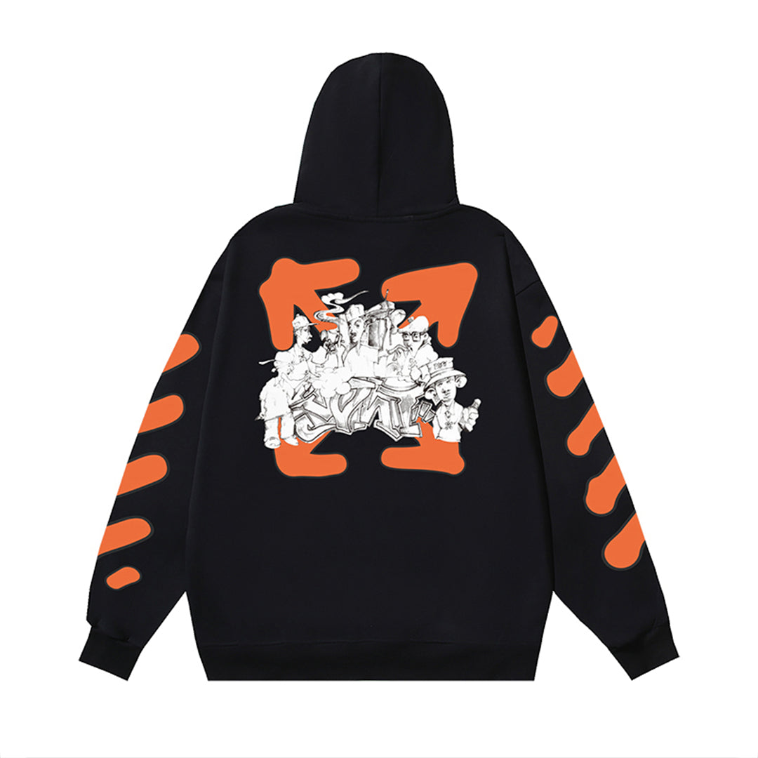 OFF Logo Print Hoodie