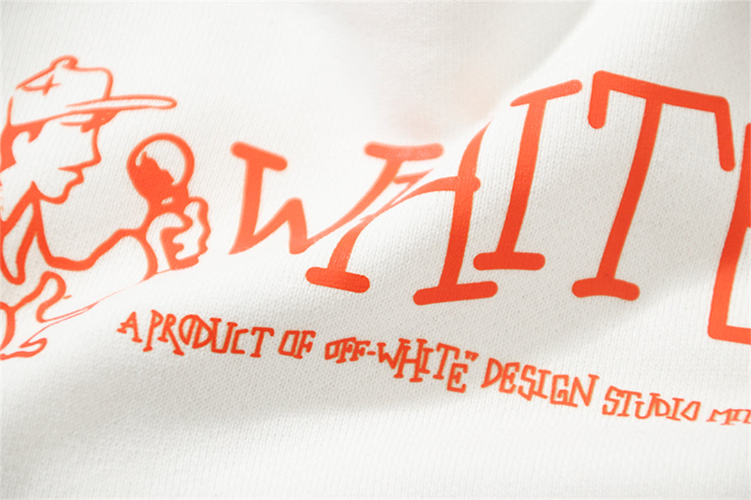 OFF Logo Print Hoodie