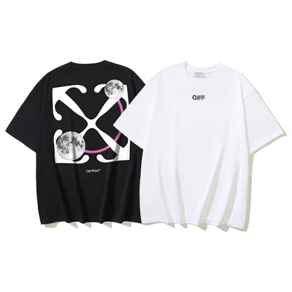 2025 Moon Print T-shirt