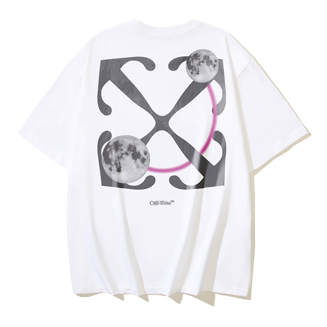 2025 Moon Print T-shirt