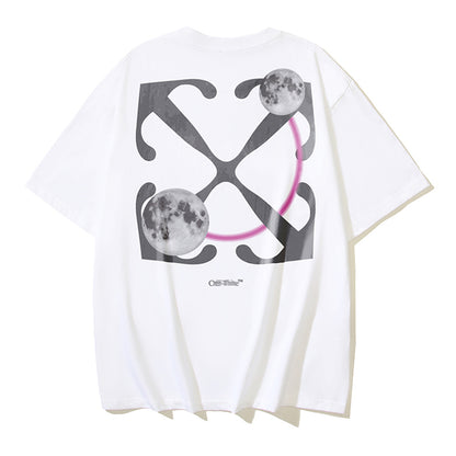 2025 Moon Print T-shirt