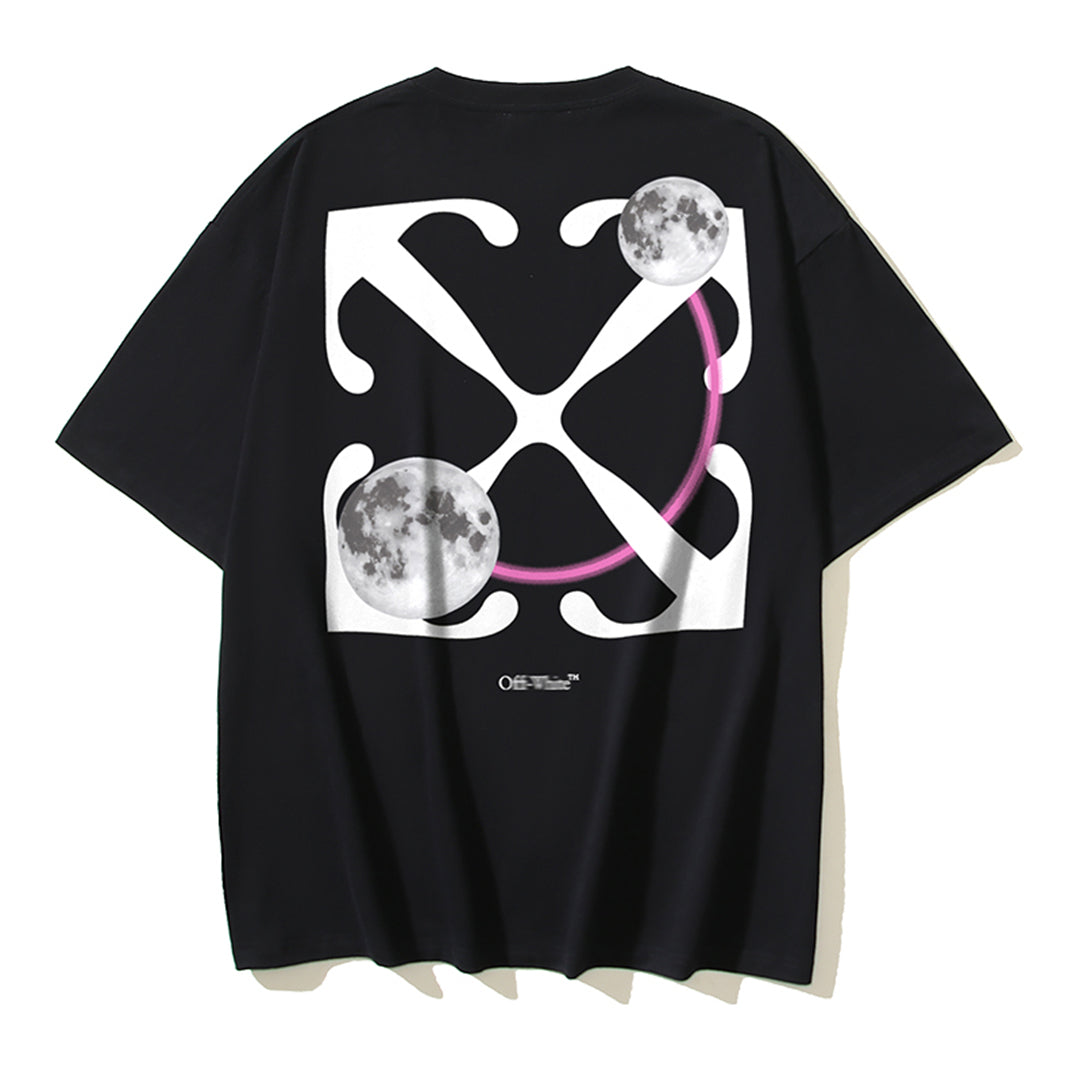 2025 Moon Print T-shirt