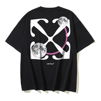 2025 Moon Print T-shirt