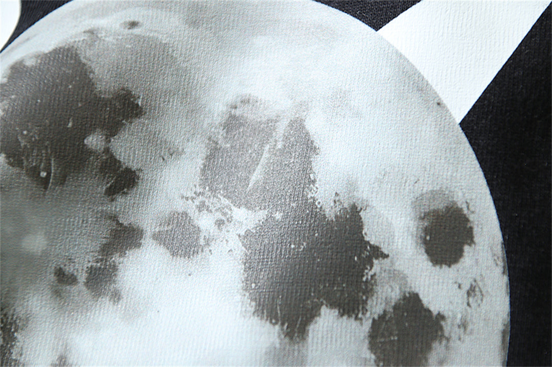 2025 Moon Print T-shirt