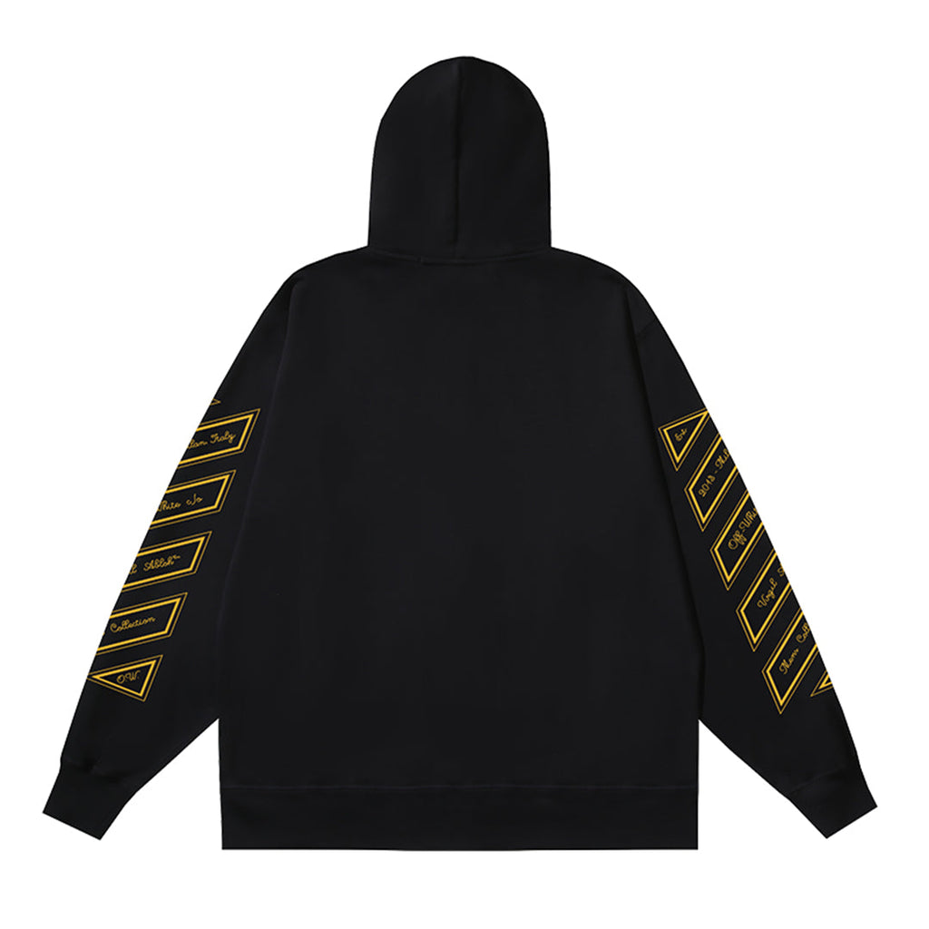 OFF Logo Print Hoodie Jacket