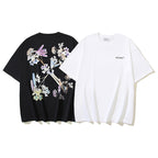 2025 Flowers Print T-shirt