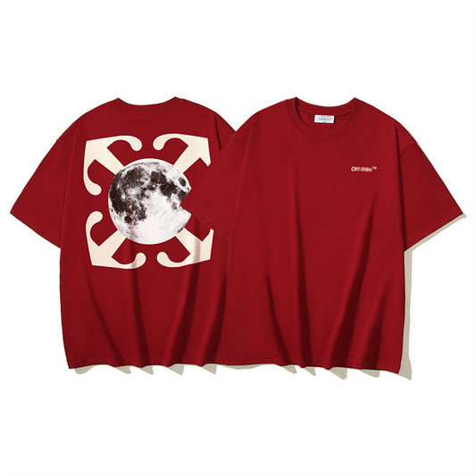 2025 Moon Print T-shirt